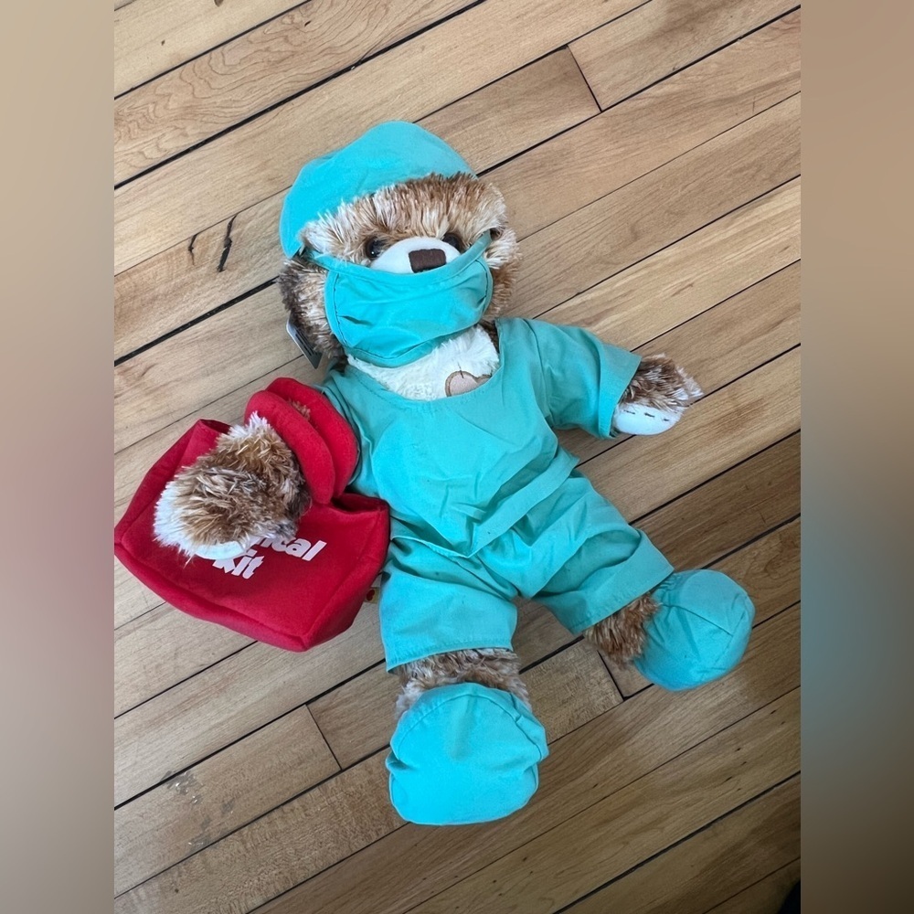 NWT Build ABear Kinectimals Champ Calico BAB Teddy Bear Heart Patch Plush Doctor